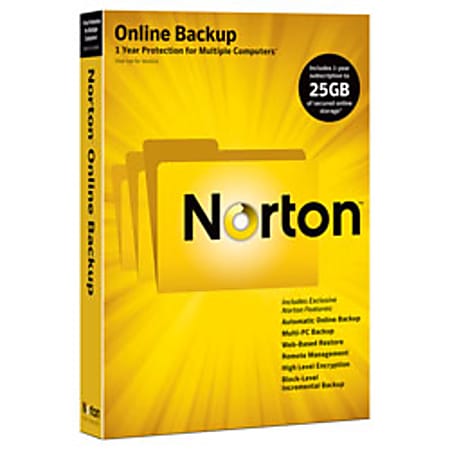 Norton™ Online Backup, Traditional Disc