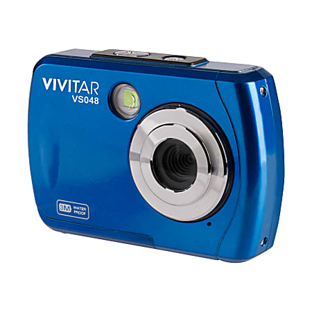vivitar waterproof digital camera blue