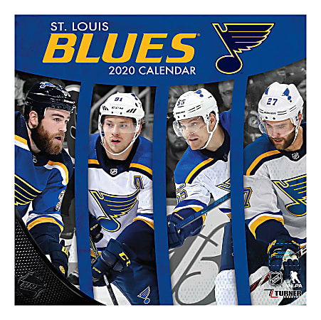 Turner Licensing Monthly Wall Calendar 12 x 12 St. Louis Blues