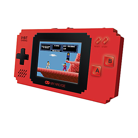 Dreamgear Pixel Player Portable Gaming System With 300 Games, Red, DG-DGUNL-3202