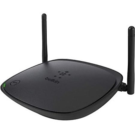 Belkin F9K1007 IEEE 802.11n Ethernet Wireless Router - 2.40 GHz ISM Band(2 x External) - 37.50 MB/s Wireless Speed - Desktop