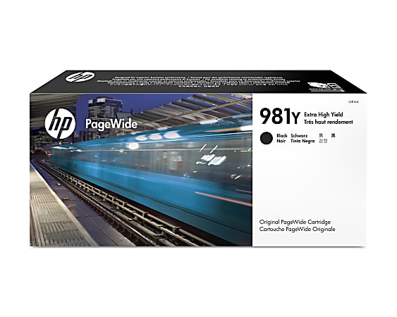 HP 981Y, (L0R16A) Extra High-Yield Black Original PageWide Cartridge HP 981Y, (L0R16A) Extra High-Yield Black Original PageWide Cartridge