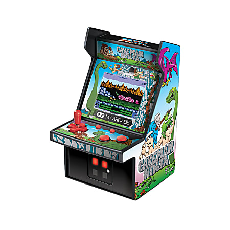 Dreamgear 6" Retro Caveman Ninja Micro Arcade Cabinet, Blue, DG-DGUNL-3218