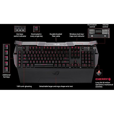 Asus ROG GK2000 Horus Mechanical Gaming Keyboard Cable