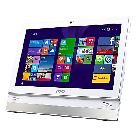 MSI Adora Adora20 2BT-010US All-in-One Computer - Intel Celeron J1900 2 GHz - 4 GB DDR3L SDRAM - 500 GB HDD - 19.5" 1600 x 900 - Windows 8.1 - Desktop - White