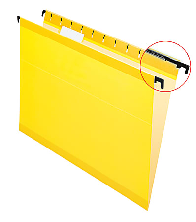 Pendaflex® SureHook™ Reinforced Hanging Folders, 1/5-Cut, Letter