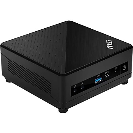 MSI Cubi 5 Cubi 5 10M-027US Desktop Computer - Intel Core i3 10th Gen i3-10110U 2.10 GHz - 8 GB RAM DDR4 SDRAM - 256 GB SSD - Mini PC - Black - Windows 10 Home - Intel HD Graphics 620 - IEEE 802.11ac - 65 W