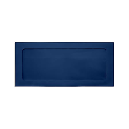 LUX #10 Envelopes, Full-Face Window, Gummed Seal, Navy,