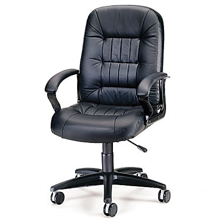 OFM Big And Tall Ergonomic Bonded Leather Chair, Black