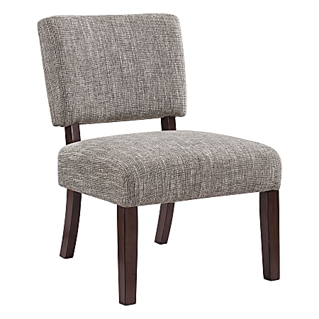 Office Star Jasmine Fabric Accent Chair, Speckled Charcoal