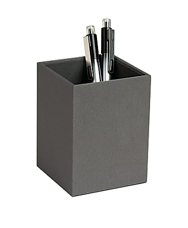Realspace®  Gray Fabric Pencil Cup