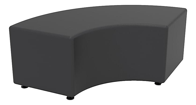 Marco Group Sonik 36" Curved Bench, Charcoal Gray