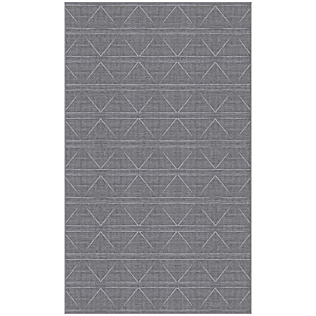 GelPro NeverMove Beckham Area Rug, 3’ x 5’, Gray