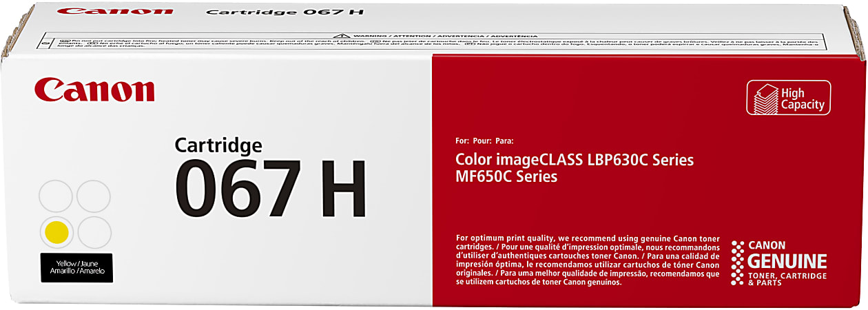 Canon 67 Yellow High Yield Toner Cartridge 5103C001 - Office