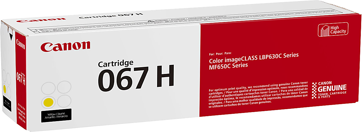 Canon 67 Yellow High Yield Toner Cartridge 5103C001 - Office