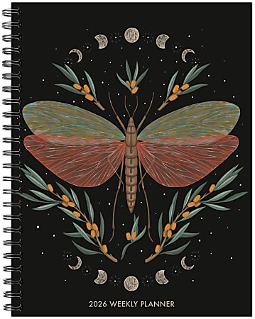 2026 Willow Creek Press Softcover Weekly/Monthly Planner, 6-1/2" x 8-1/2", Butterfly Zen, January To December, 57506