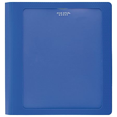 Chariot Office Supplies - 5 Star Office Ring Binder 2 O-Ring Size 25mm  Polypropylene A4 Blue [Pack 10]