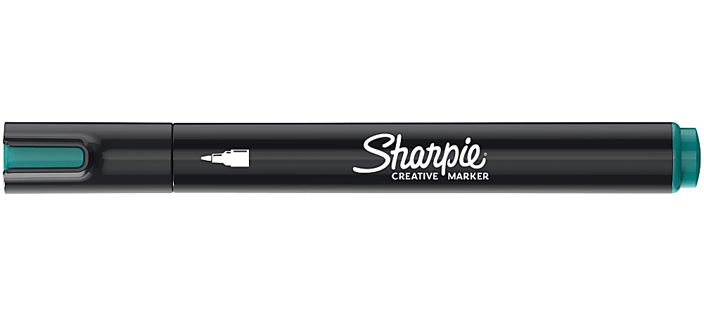 Sharpie Creative Marker, Water-Based Acrylic Marker, Bullet Tip, Emerald Green, 1 Count