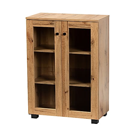 Baxton Studio Mason 24"W 2-Door Storage Cabinet With