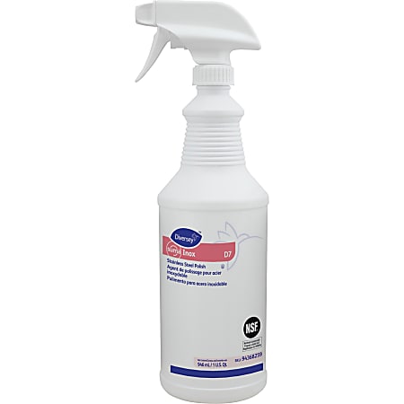 Diversey Suma Inox Stainless Steel Polish - Ready-To-Use - 32 fl oz (1 quart) - Hydrocarbon Scent - 6 / Carton - Luster - Clear