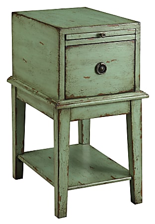 Coast to Coast 1-Drawer Wood Chest Table, Green