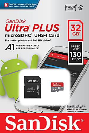 Sandisk Ultra Plus 32gb Sd Memory Card : Target