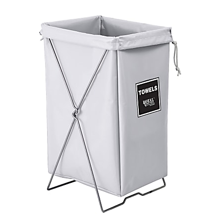 Royal Basket Trucks Hamper, Towels Hamper Kit, 7"L x 15"W x 30"H, White