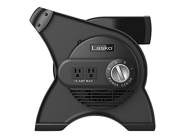 Lasko Pivoting Pro Blower Fan - Cordless - 3 Speed - Multipurpose - Circuit Breaker - Black