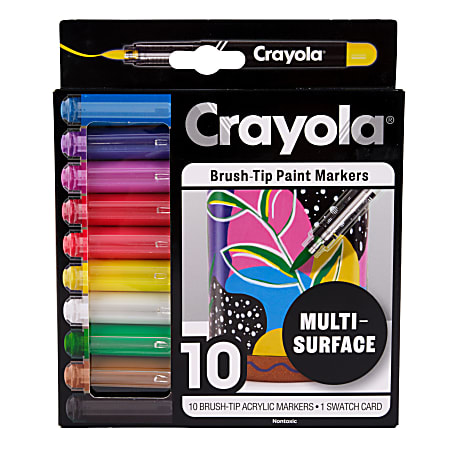 Crayola 10 ct. Brush Acrylic Paint Markers