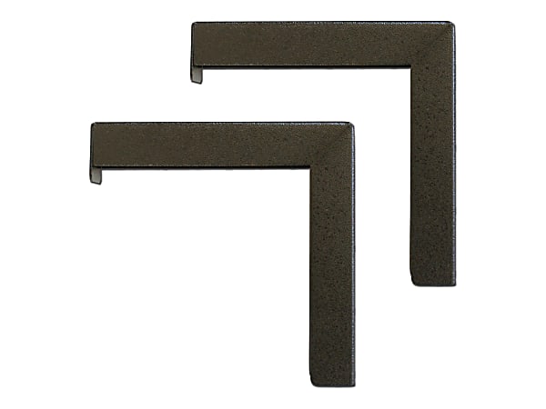 Elite ZVMAXLB12-B - Mounting component (angle brackets) - for projection screen - black (pack of 2)
