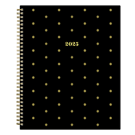 2025 Blue Sky Weekly/Monthly Planning Calendar, 8-1/2” x 11”, Starry Dots, January 2025 To December 2025