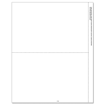 ComplyRight™ 1099 Inkjet/Laser Tax Forms, Blank, 2-Up, 8 1/2" x 11", Pack Of 50 Forms