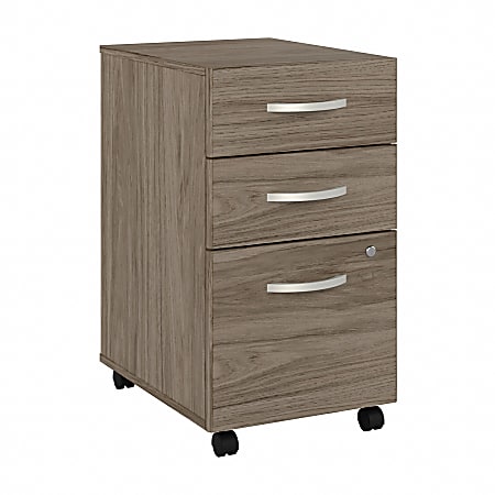 Bush Business Furniture Studio C 21"D Vertical 3-Drawer Mobile File Cabinet, Modern Hickory, Delivery