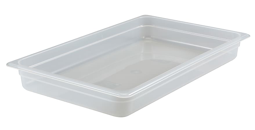 Cambro Translucent GN 1/1 Food Pans, 4"H x 12-3/4"W x 20-7/8"D, Pack Of 6 Containers