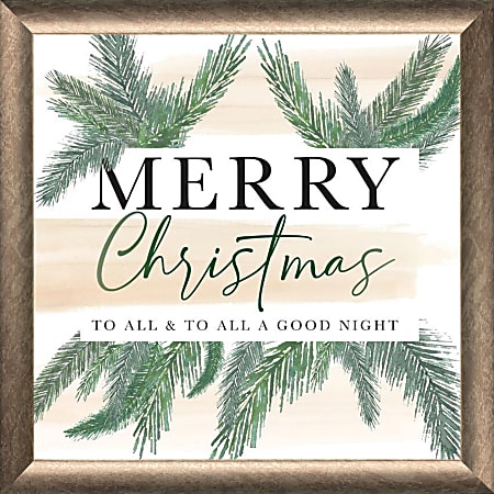 Timeless Frames® Holiday Art, 12” x 12”, Christmas To All