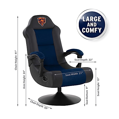 Imperial NFL Ultra Ergonomic Faux Leather Computer Gaming Chair Chicago ...