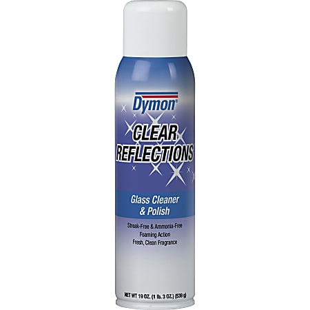 ITW Dymon Clear Reflections Glass Cleaner Aerosol Spray,
