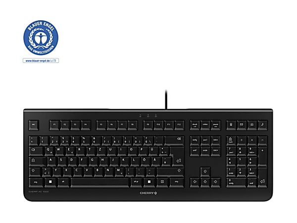 CHERRY KC 1000 Keyboard  - Calculator, Email, Browser, Sleep Hot Key(s) - Italian - Computer - Card Reader - Mac, Windows, Linux - Black - JK-0800IT-2