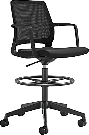 Safco Medina Extended Height Mesh Mid Back Office Chair Black