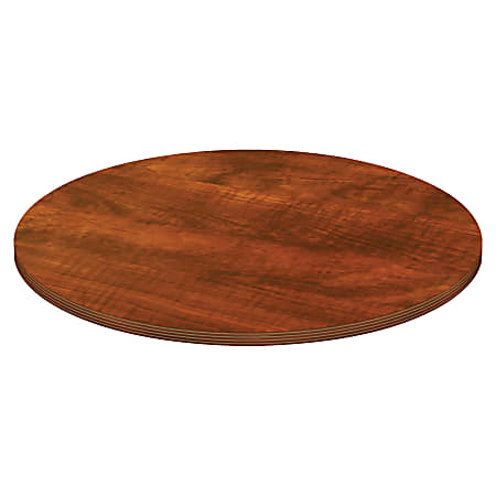 Lorell® Chateau Series Round Conference Table Top, 4'W, Cherry