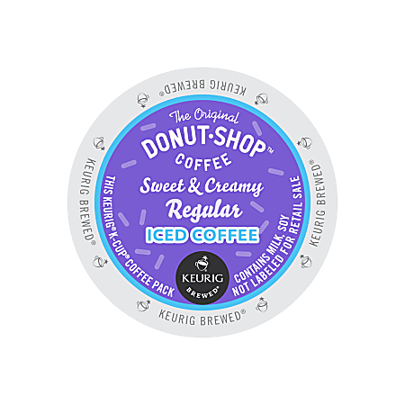 Donut shop coffee sweet and creamy top