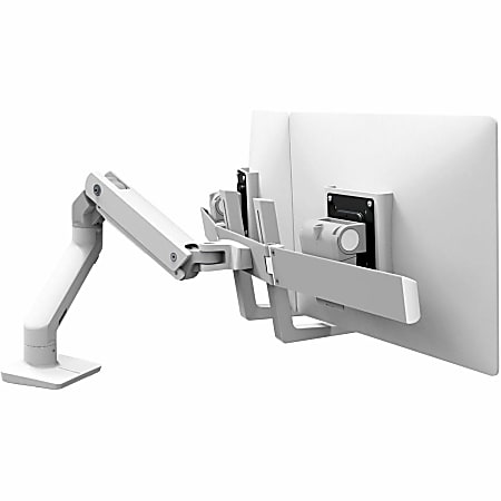 Ergotron Mounting Arm for Monitor, TV - White - Adjustable - 2 Display(s) Supported - 32" Screen Support - 17.50 lb Load Capacity - 100x 100, 75x 75
