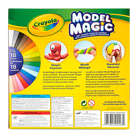 Crayola Model Magic Classpack, White Clay, 75 Single Packs