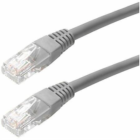 4XEM 100FT Cat6 Molded RJ45 UTP Ethernet Patch Cable (Gray) - 100 ft Category 6 Network Cable  - 4XC6PATCH100GR