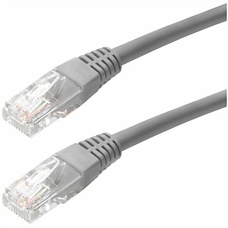 4XEM 100FT Cat6 Molded RJ45 UTP Ethernet Patch Cable (Gray) - 100 ft Category 6 Network Cable for Network Device, Notebook, Computer, Switch, Router, Gaming Console - First End: 1 x RJ-45 Network - Male - Second End: 1 x RJ-45 Network - Male