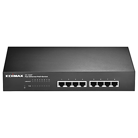Edimax 8-Port Fast Ethernet PoE+ Switch
