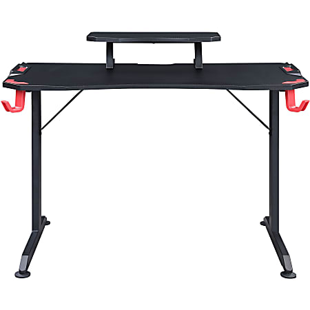 Lorell® Gaming 48"W Computer Desk, Black