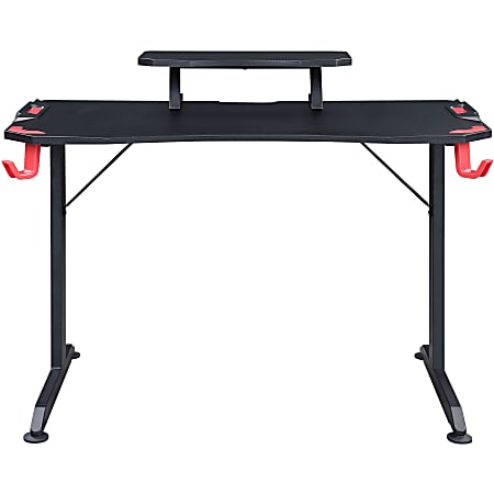 RS Gaming Mergence 60 W RGB Gaming Computer Desk With 10 Acoustic Panels  Black - Office Depot