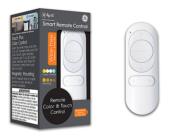 C by GE Wire-Free Smart Remote Dimmer And Color Controller, White