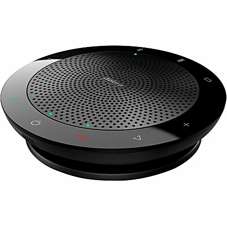 Jabra SPEAK 510+ Speakerphone - Wired/Wireless Bluetooth - Skype for Business - 4 Meeting Persons Capacity - Omni-directional Microphone(s) - Black